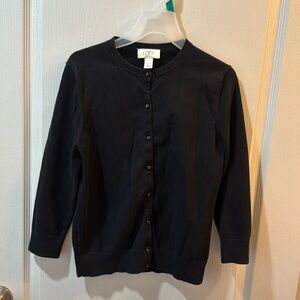 Simple black cardigan